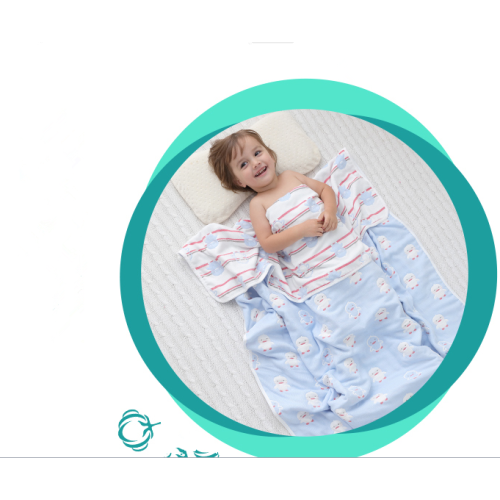 useful 6 layer cotton  jacquard baby blanket